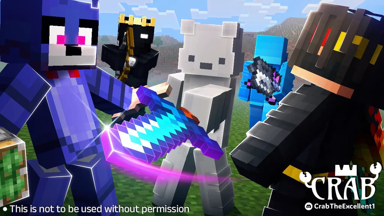 Blade Lineup, a Minecraft thumbnail designed by CrabTheExcellent