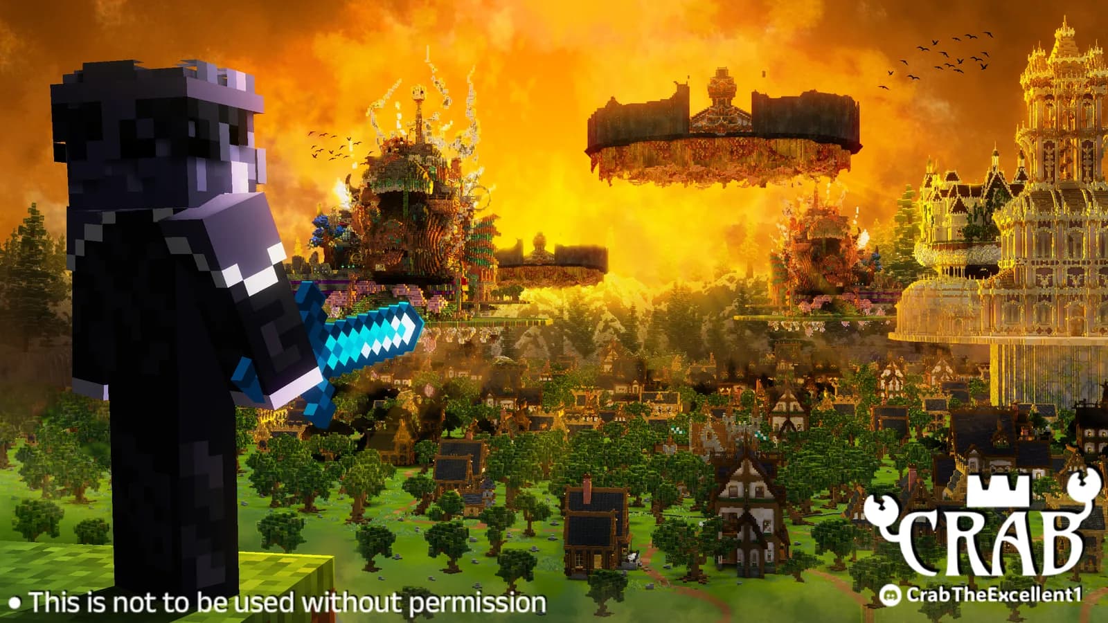 The Server Is Burning, a Minecraft thumbnail by CrabTheExcellent
