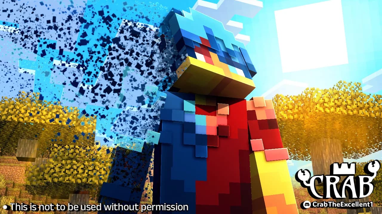 Fade Away, a Minecraft thumbnail designed by CrabTheExcellent