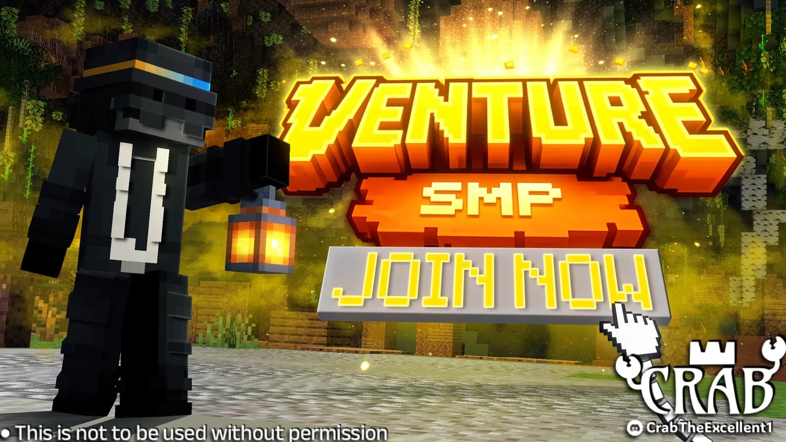 Venture SMP Applications, a Minecraft thumbnail by CrabTheExcellent
