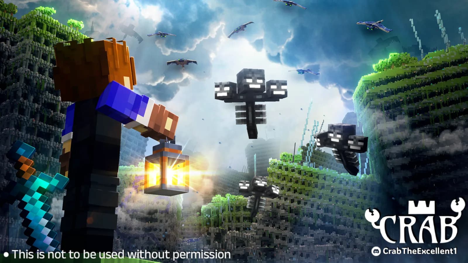 Wither Skies, a Minecraft thumbnail by CrabTheExcellent
